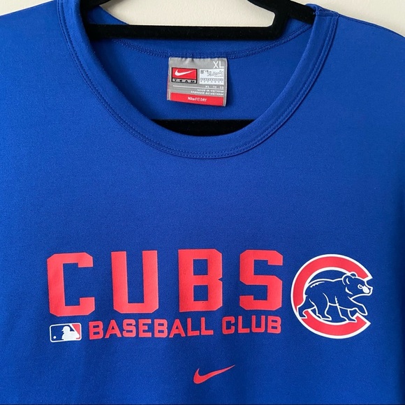 Authentic Collection NikeFitDry Cubs Baseball Club Short Sleeve T-Shirt XL - Picture 3 of 12